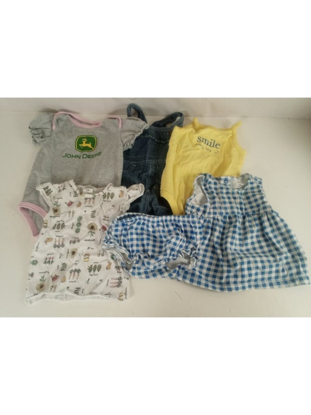 Farmer Girl Clothes Size 9 Months Mixed Brands Lot Of 6 Pieces